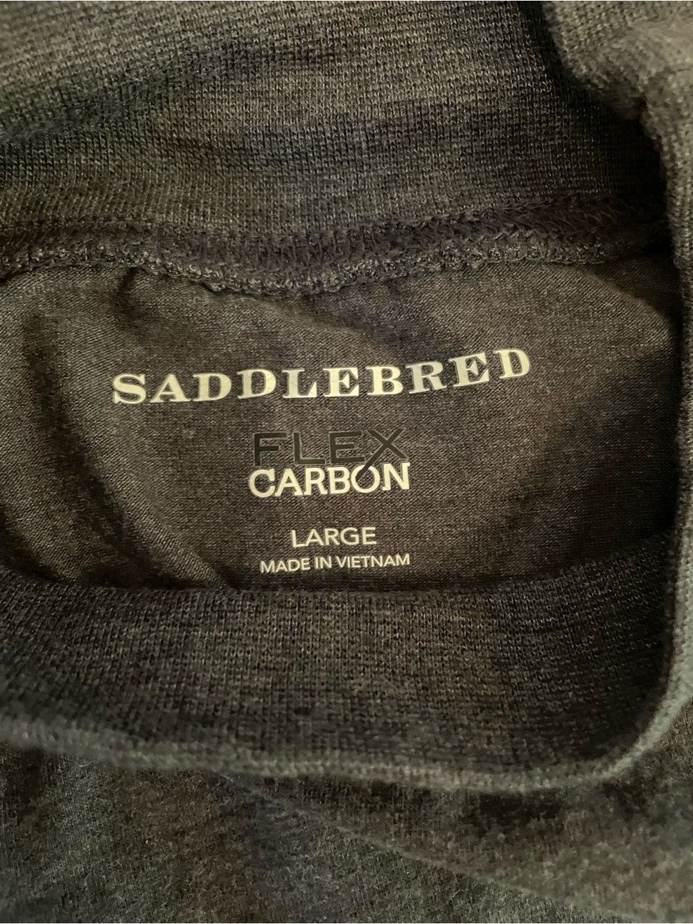 Saddlebred Men's Charcoal Turtleneck Sweater, L - Picture 6 of 7